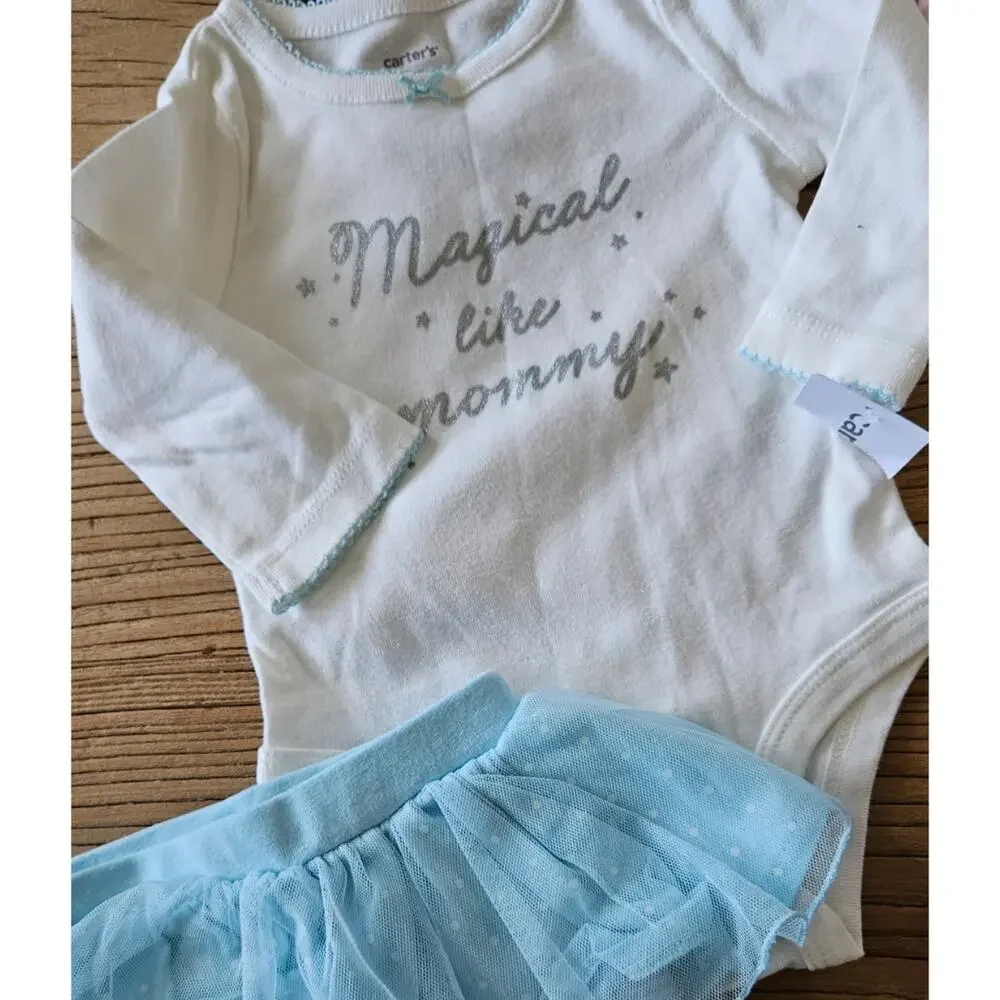 Carter's 3 Month Infant Girl 7 piece bundle New